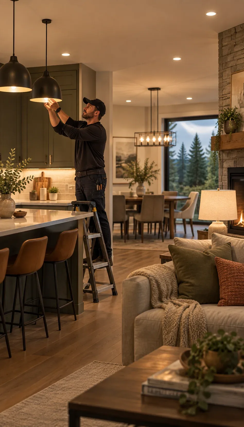 Modern Interior Lighting Installation